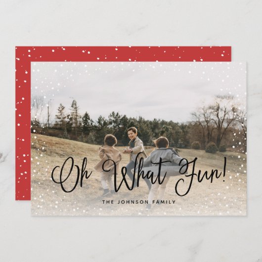 雪モダン台本2枚 シーズンカード (正面/裏面)