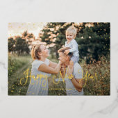 雪モダン台本2枚 箔シーズンカード (正面)