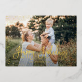 雪モダン台本2枚 箔シーズンカード (正面)