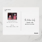 雪モダン台本2枚 箔シーズンポストカード (裏面)