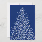 雪モダン片で作ったクリスマスツリー シーズンカード (裏面)