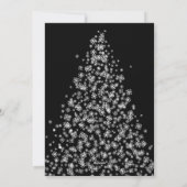 雪モダン片で作ったクリスマスツリー シーズンカード (裏面)