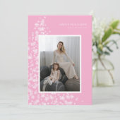 雪モダン片で作ったクリスマスツリー シーズンカード (スタンド正面)