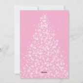 雪モダン片で作ったクリスマスツリー シーズンカード (裏面)