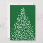 雪モダン片で作ったクリスマスツリー シーズンカード (裏面)