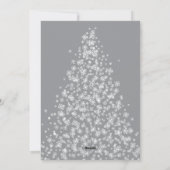 雪モダン片で作ったクリスマスツリー シーズンカード (裏面)