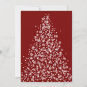 雪モダン片で作ったクリスマスツリー シーズンカード (裏面)