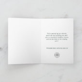 雪モダン片のクリスマスの企業の挨拶 シーズンカード (内部)