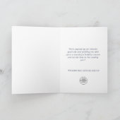 雪モダン片のクリスマスの企業の挨拶 シーズンカード (内部)