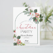 雪モダン片の松海軍の冬のクリスマスパーティー 招待状 (スタンド正面)