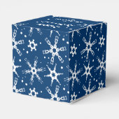 雪モダン片パーソナライズされた特典箱 フェイバーボックス (裏面サイド)