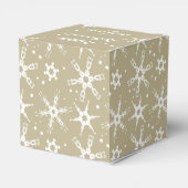 雪モダン片パーソナライズされた特典箱 フェイバーボックス (裏面サイド)