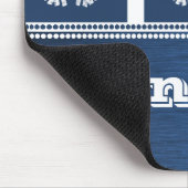 雪モダン片ホリデーマウスパッドブ王室のルー マウスパッド (コーナー)