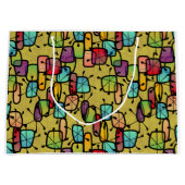 雪モダン片抱き枕 ラージペーパーバッグ (正面)