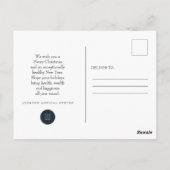 雪モダン片 | メディカルホリデー ポストカード (裏面)