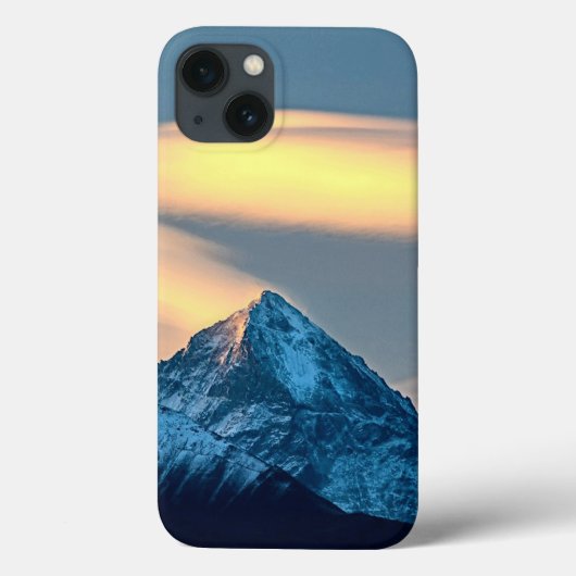 雪ユニークに覆われた山々 Case-Mate iPhoneケース (裏面)