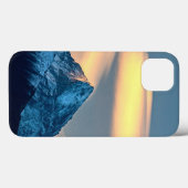 雪ユニークに覆われた山々 Case-Mate iPhoneケース (裏面 (横))