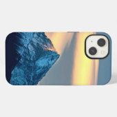 雪ユニークに覆われた山々 iPhoneケース (裏面横)