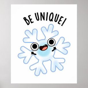 雪ユニークのおもしろい塊だ ポスター