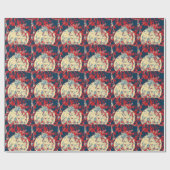 雪ユニーク片の装飾 ラッピングペーパー (フラット)