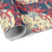 雪ユニーク片の装飾 ラッピングペーパー (ロールコーナー)