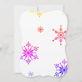 雪ユニーク片パタ結婚ーン 招待状 (裏面)