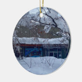 雪ラッシュ セラミックオーナメント (左)