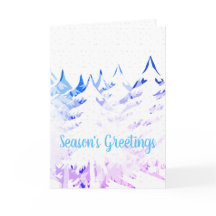 雪ラデンツリーズブルーパープルホワイトクリスマス