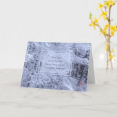 雪ラデン枝考える冬の君 カード (黄色い花)