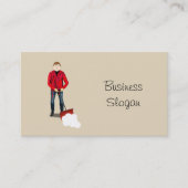 雪上げサービス 名刺 (正面)