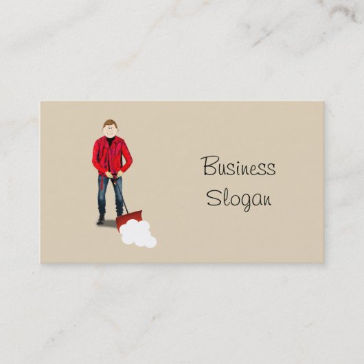 雪上げサービス 名刺 (正面)