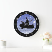 雪上デザイン時計 ラージ壁時計 (ホーム)