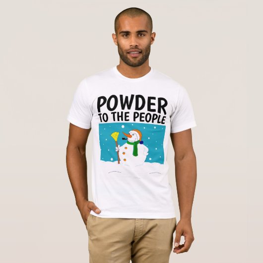 雪上好きTシャツ Tシャツ (正面フル)