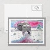 雪上橋はがき ポストカード (正面/裏面)