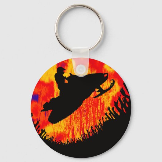 雪上移動粉体 キーホルダー (正面)