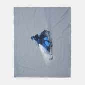 雪上車のウィンタースポーツギフト フリースブランケット (正面)