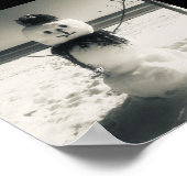 雪上雪だるま ポスター (角)