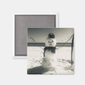 雪上雪だるま マグネット (正面/裏面)