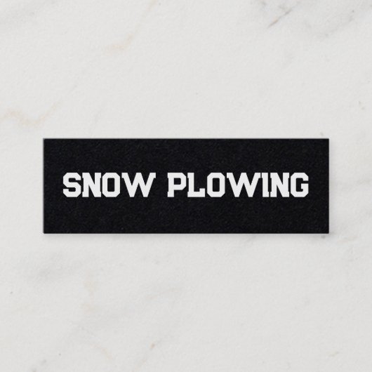 雪下QR スキニー名刺 (正面)