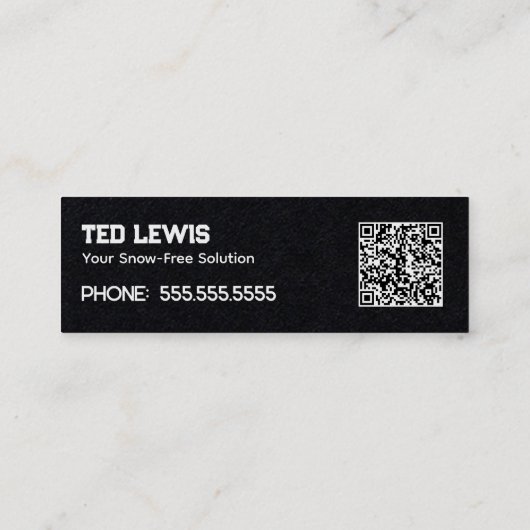 雪下QR スキニー名刺 (裏面)