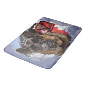 雪中のドイツのシェパードの捜索と救助 バスマット (アングル)