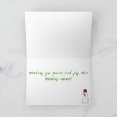 雪中のドイツのシェパード犬ランニング二匹の救出 カード (内部)