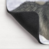 雪中の動物 マウスパッド (コーナー)