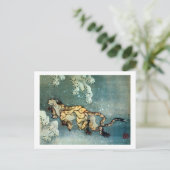 雪中の虎, 北斎 ポストカード (スタンド正面)