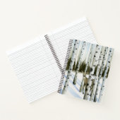 雪中の鹿 ノートブック (内部)