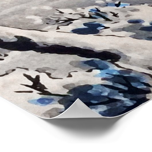 雪中増上寺土屋光一 ポスター (角)