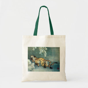 雪中虎図, 北斎 Tiger in the Snow, Hokusai トートバッグ