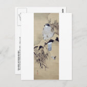 雪中鷹図,柴田是真ホーク雪の中，柴田是真 ポストカード (正面/裏面)