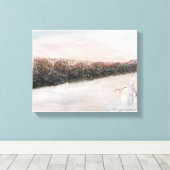 雪人用水彩画 キャンバスプリント (インサイチュ (ウッドフロア))