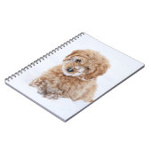 雪付きゴルデンドルパピー顔 ノートブック (左側)